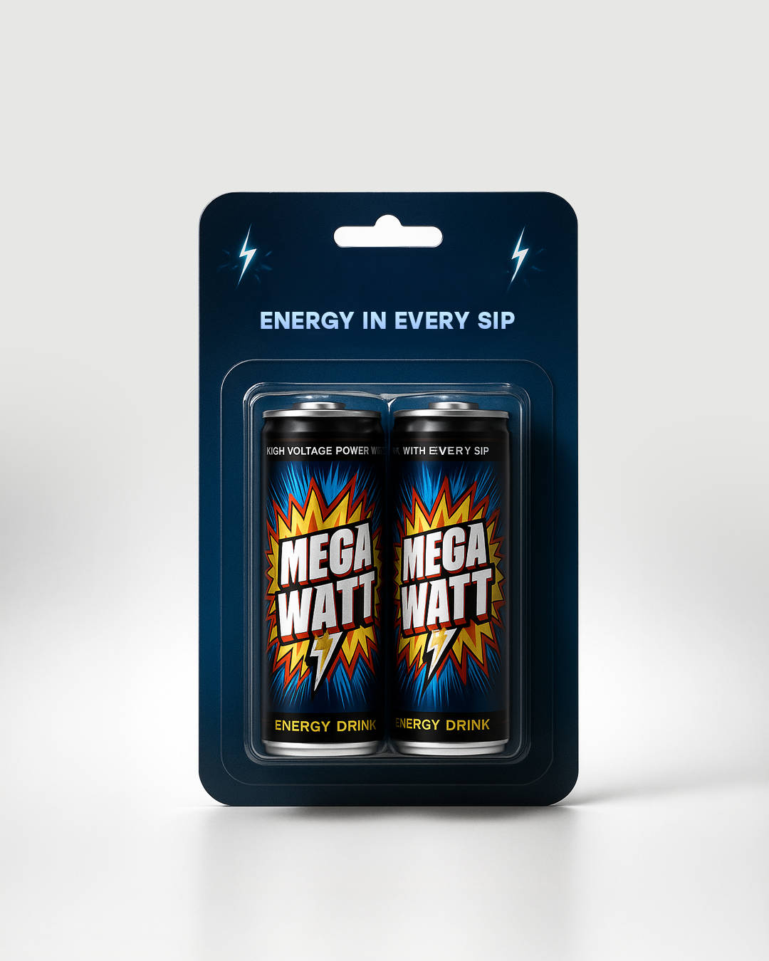 BMX rider mid-air with Mega Watt branding